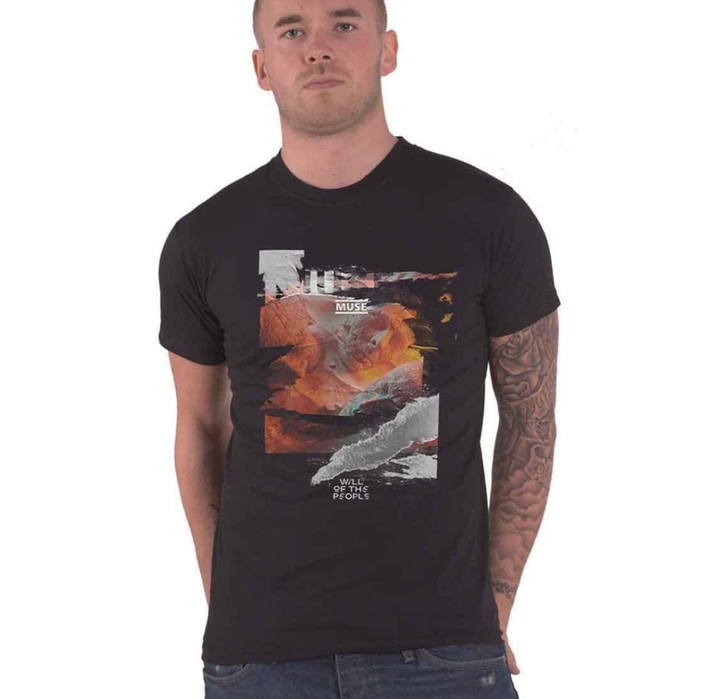 MUSE concert Band Tee Shirt Top Merchandise L Rock Grunge Will Of The People